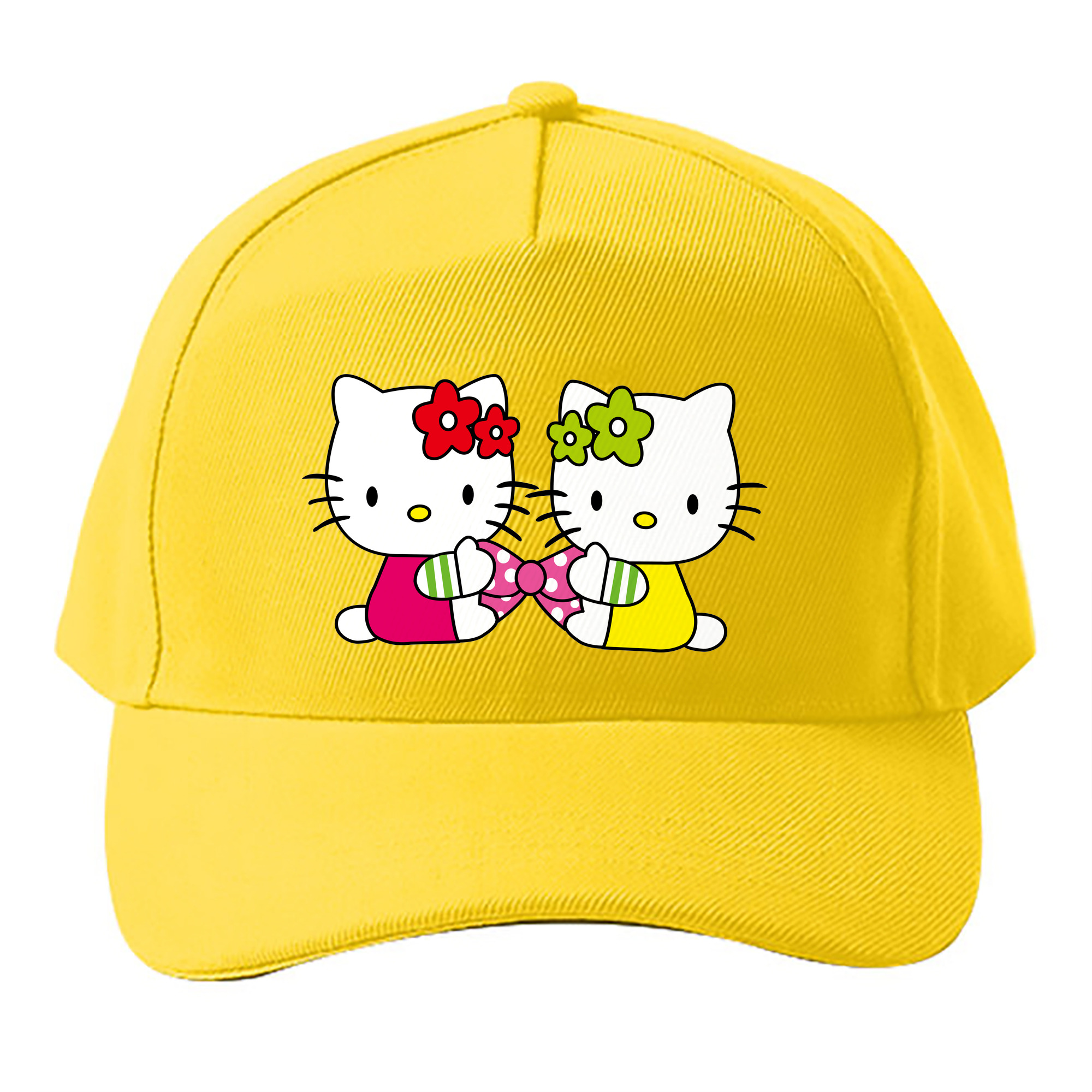 （画像用） Hello Kitty ハローキティ ベースボールキャップ 綿100％ 男女兼用 帽子 スポーツ